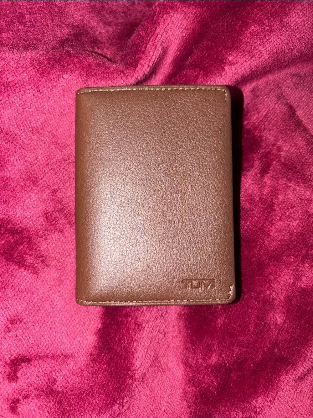 Tumi Brown Leather Card & Key Holder